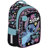 Školski ruksak s uzorkom Disney Stitch, s 4 pretinca i plavim pomponom BPL58 40x29x19 cm