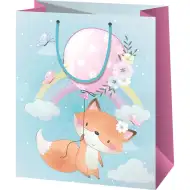 Slatka lisica na nebu uzorak velika ekskluzivna poklon torba 27x14x33cm