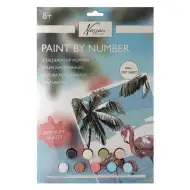 Slika za bojanje prema brojevima 33,5x23,8 cm - Flamingo