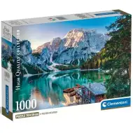 Smaragdno jezero Braies, puzzle s 1000 komada HQC poster - Clementoni