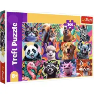 Smiješni portreti životinja, puzzle od 300 dijelova - Trefl