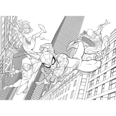 Spider-Man 2 u 1, puzzle od 48 dijelova i bojanka 35x25 cm - Lisciani slika 2