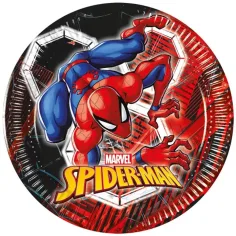 Spider-Man papirnati tanjuri, set od 8 kom, 20 cm