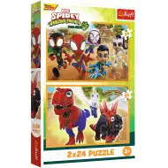 Spidey i dinosauri 2x24 komada puzzle - Trefl