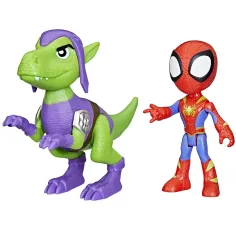 Spidey i njegovi nevjerojatni prijatelji: Spidey i Goblin Dino-Web set akcijskih figura - Hasbro slika 3