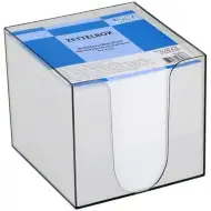 Spirit: Bijela bilježnica u prozirnom spremniku, 900 listova, 9x9x9 cm