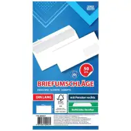 Spirit: Bijela kuverta s prozorom LA/4 11x23cm, pakiranje od 50 komada