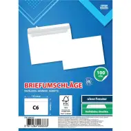 Spirit: Bijela omotnica C6 11,4x16,2cm pakiranje od 100 komada