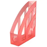 Spirit: Crveni prozirni držač za dokumente 7,5x31,5x24,5 cm