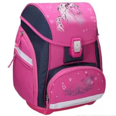 Spirit: Ergonomska školska torba s 3D uzorkom konja, set od 5 komada s LED osvjetljenjem 34x22x41cm slika 7