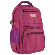 Spirit: Etty tamno plavi zaobljeni školski ruksak s četiri pretinca, ruksak 45x35x18cm