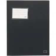 Spirit: Fascikl s držačem za kartice crne boje A4