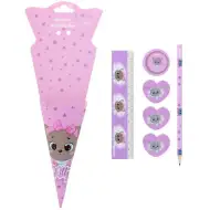 Spirit: Kitty ružičasti set s mačkama, 6 komada pribora za pisanje