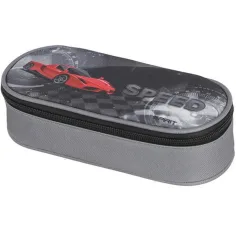 Spirit: Ovalna pernica s uzorkom Speed sportskog automobila 20 x 10 x 6 cm