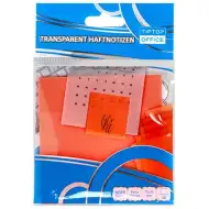 Spirit: Prozirna narančasta samoljepljiva oznaka 75x75mm