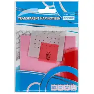 Spirit: Prozirni ružičasti samoljepljivi označivač stranica 75x75mm