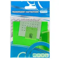 Spirit: Prozirni zeleni samoljepljivi označivač stranica 75x75mm