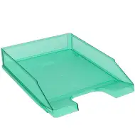 Spirit: Smaragdnozelena prozirna ladica za spise A/4
