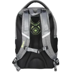 Spirit: Urbana siva-crna-žuta ergonomska školska torba, ruksak 46x33x22cm slika 2