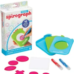 Spirograf: Putni spirograf s kutijom za pohranu u kompaktnoj veličini, set od 10 komada slika 2