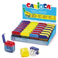 Spremnik s dvostrukom rupom za šiljenje u boji, razne vrste 1 komad - Carioca