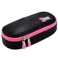 St.Right Black Glitter ovalna pernica PC01 23x9,5x6cm