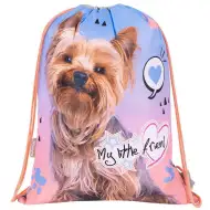 St.Right Grey Yorkie torba za teretanu, sportska torba 43x32cm