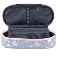 St.Right: Silver Cats ovalni pernica s mačkama 23cm slika 2