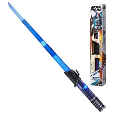Star Wars Lightsaber Forge: The Mandalorian Darksaber otvarajući elektronički svjetlosni mač sa svjetlom i zvukom - Hasbro slika 2