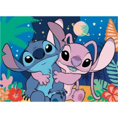 Stitch 2 u 1, puzzle od 24 dijela i bojanka 35x25 cm - Lisciani slika 2