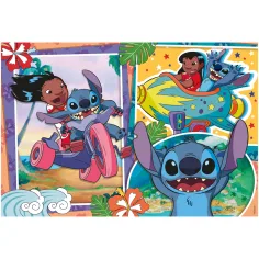 Stitch 2 u 1 puzzle od 250 dijelova i bojanka 50x35 cm - Lisciani slika 2