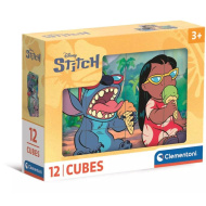 Stitch kockice za pričanje priča - set od 12 kom. - Clementoni