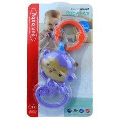 Sun Baby: Veseli ljubičasti majmun BPA-free dječja zvečka slika 4