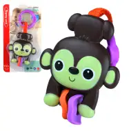 Sun Baby: Vesela smeđa majmunica bez BPA za bebe zvečka