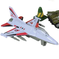 Super Army: Vojni set igračaka s metalnim vozilima i avionom na kotačima u dvije različite verzije slika 10