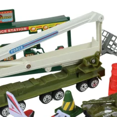 Super Army: Vojni set igračaka s metalnim vozilima i avionom na kotačima u dvije različite verzije slika 9