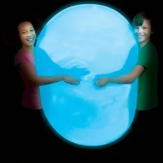 Super Glo Wubble svjetleća mjehurić lopta plave boje 75 cm slika 3