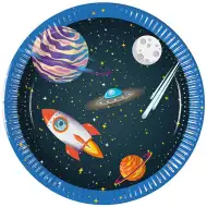 Svemirska avantura papirnati tanjuri, set od 8 komada, 20 cm