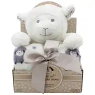 SweetDreams: Pokrivač i plišana ovčica u bijeloj boji