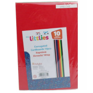 The Littlies šareni valoviti papir, pakiranje od 10 kom., A4