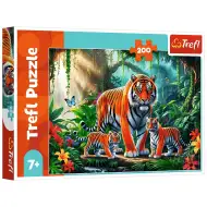 Tigrovi u džungli, puzzle od 200 dijelova - Trefl