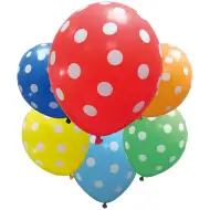 Točkasti napuhujući baloni – set od 6 komada