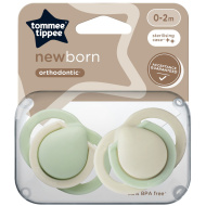Tommee Tippee: Newborn novorođenačka duda, set od 2 komada, u više varijanti (0–2 mj.)