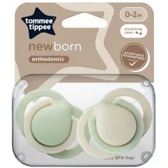 Tommee Tippee: Newborn novorođenačka duda, set od 2 komada, u više varijanti (0–2 mj.)