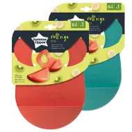 Tommee Tippee: RollNGo silikonska podbradnica s naramenicama, više varijanti