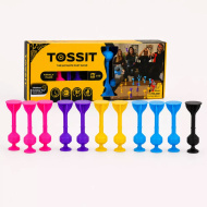 Tossit Family Pack – ružičasta, ljubičasta, plava, žuta pikado igra s usisnim čepovima