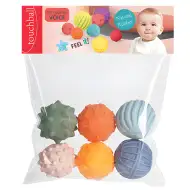 Touchball: Set od 6 lopti za razvoj dodira u pastelnim bojama