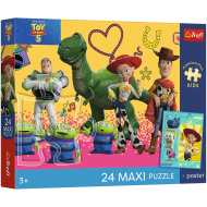 Toy Story 5 Igračke i prijatelji Maxi slagalica od 24 komada - Trefl