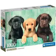 Tri mala labradora 1000-dijelna HQC puzzle s posterom - Clementoni
