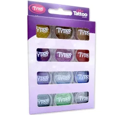 TyToo: Set dodatnih boja – šljokice u prahu 12 x 2,5 ml